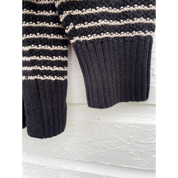 Maurices Sweater Cowl Neck Fair Isle Black Tan Small Warm Cozy Fall Winter - Picture 6 of 7